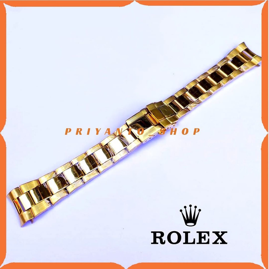 STRAP ROLEX DAYTONA 20MM TALI JAM TANGAN RANTAI ROLEX DAYTONA GOLD 20M