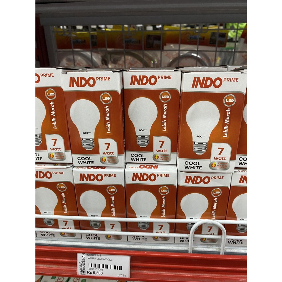 IndoPrime Lampu Bohlam LED Bulb 7W 7 WATT CDL Indo prime