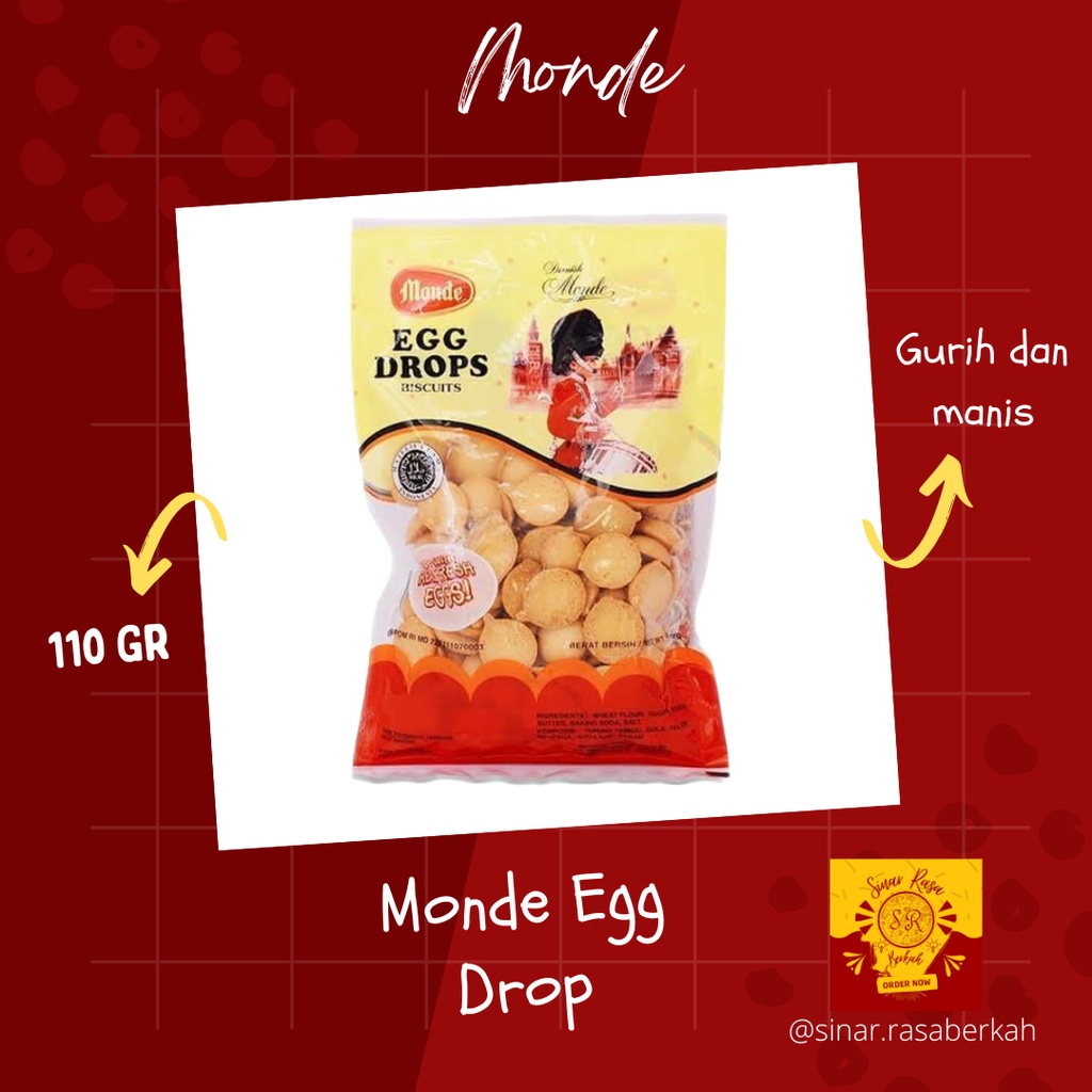 

Monde Egg Drop Biskuit 110 gr