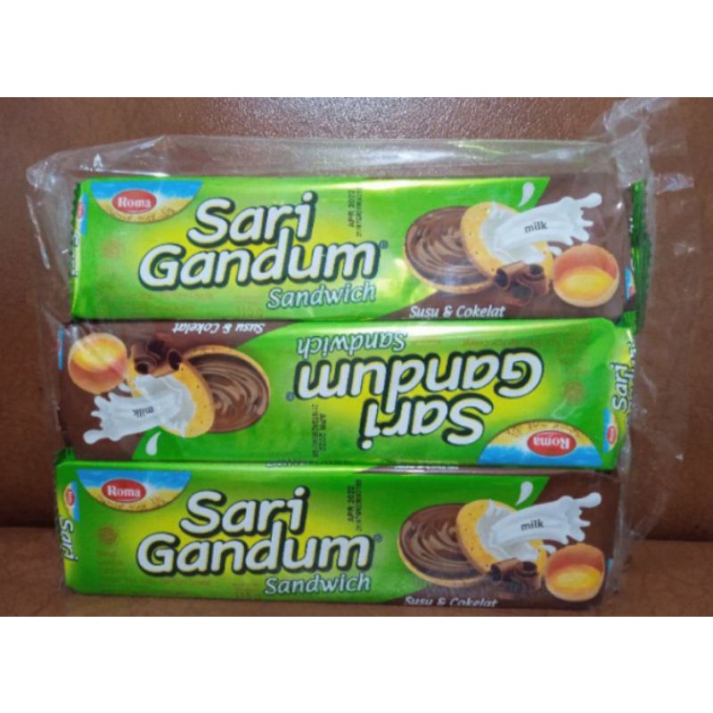 Roma Sandwich Sari Gandum Regular Pack 115 Gr Biskuit Coklat Enak Banget