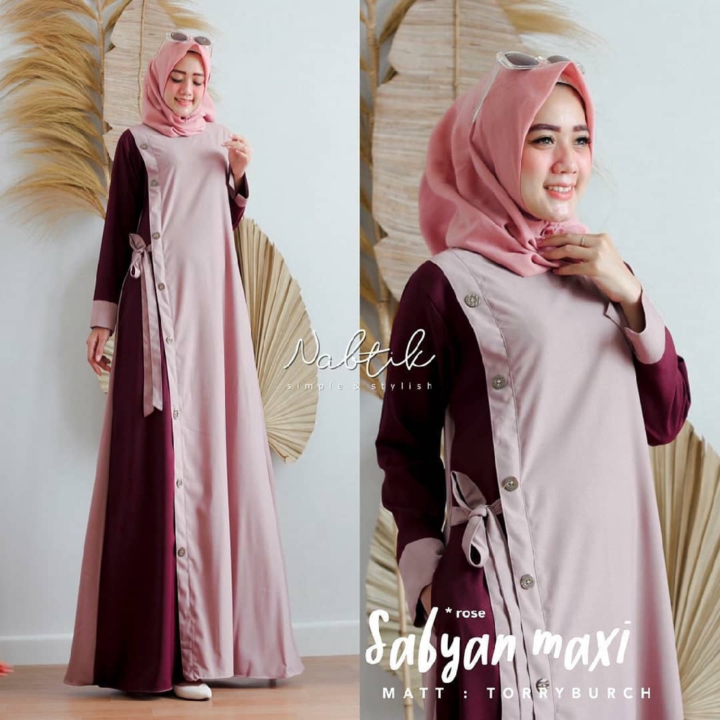 BUY 1 GET 1FREE | (S M L XL XXL XXXL 5L) MAXY DRESS CANTIK / Sabyan Maxi