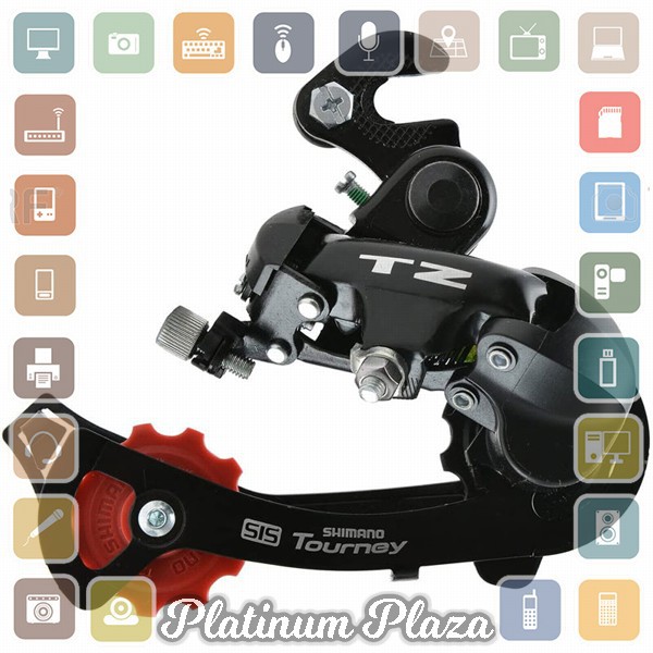SHIMANO SIS Tourney RD-TZ500 Rear Derailleur 6/7 Speed Hanger Mount - Black`3WMJOE-