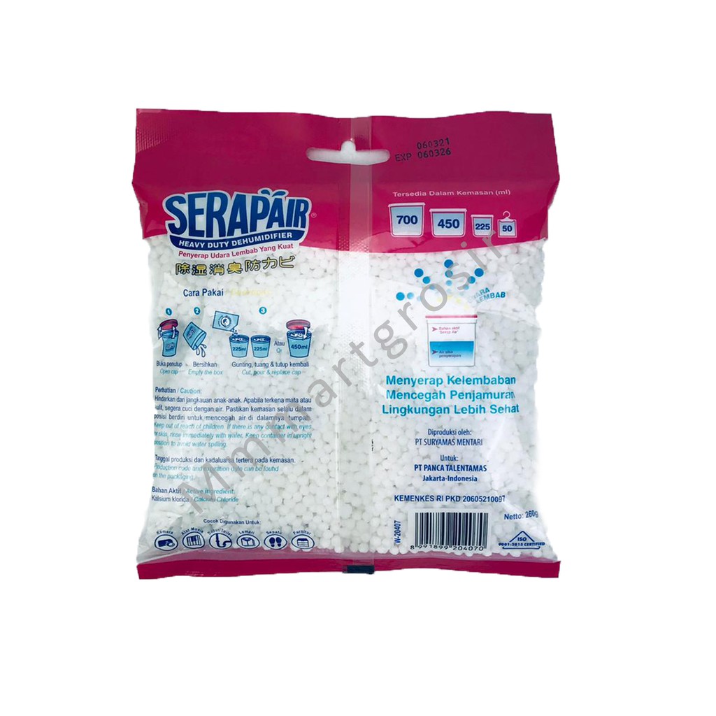 BAGUS SERAPAIR REFILL PACK/PENYERAP UDARA LEMBAB YANG KUAT 450ml