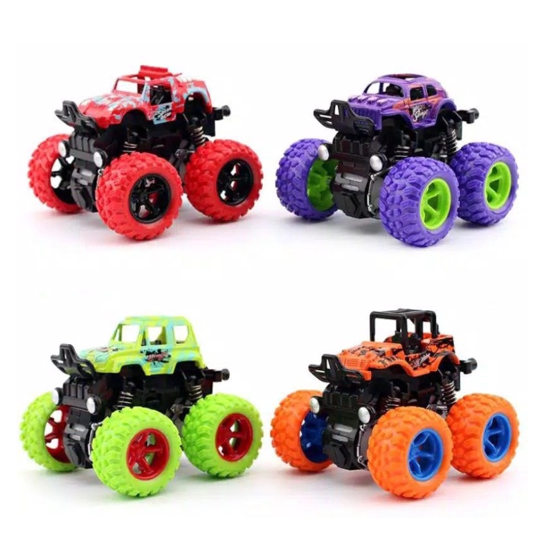 mainan anak Monster Zap stunt Mainan Mobil Jip Zap JEEP ZEP JEP TRUCK Off Road 4 Drive Inertial Bigfoot JEEP TOYS 360 derajat