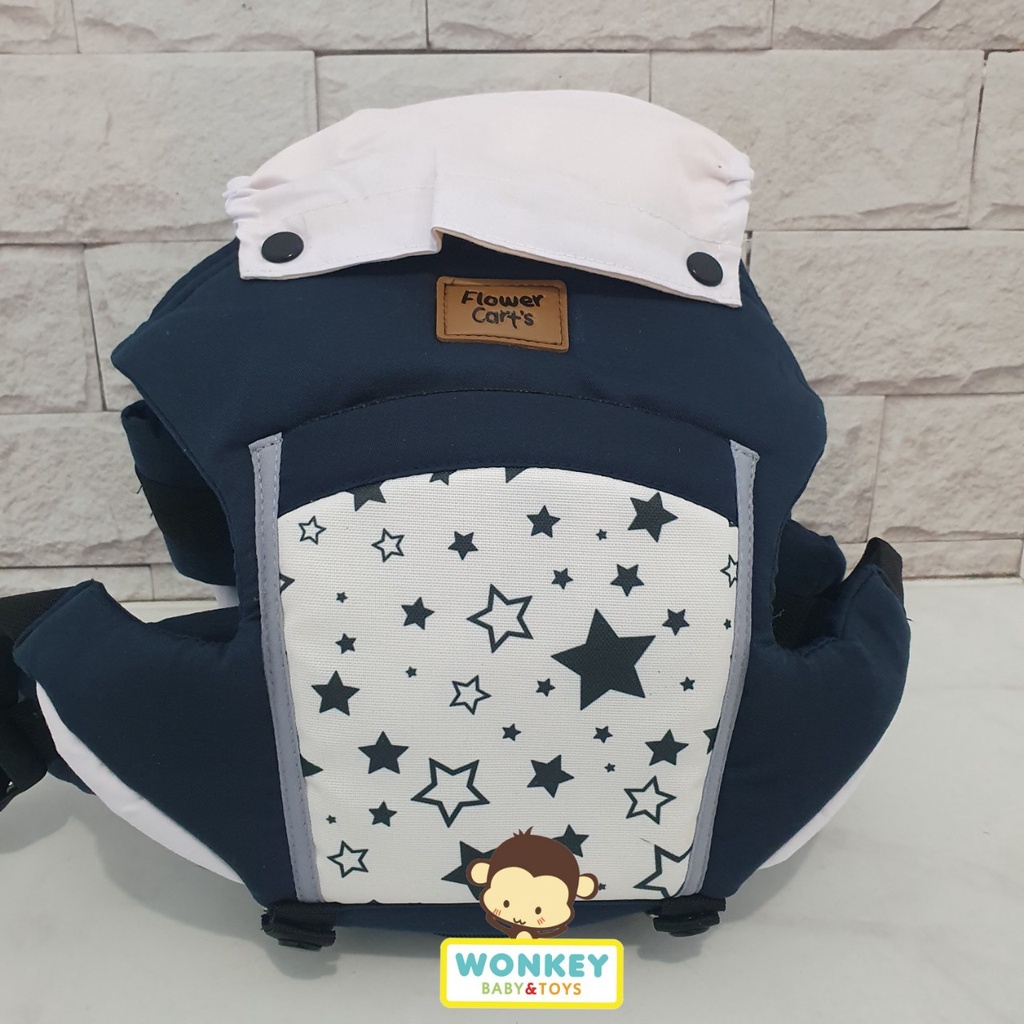 Flower Cart's Gendongan Hip Seat 6 Posisi Bintang Series / Gendongan Bayi Hipseat Flower Cart's