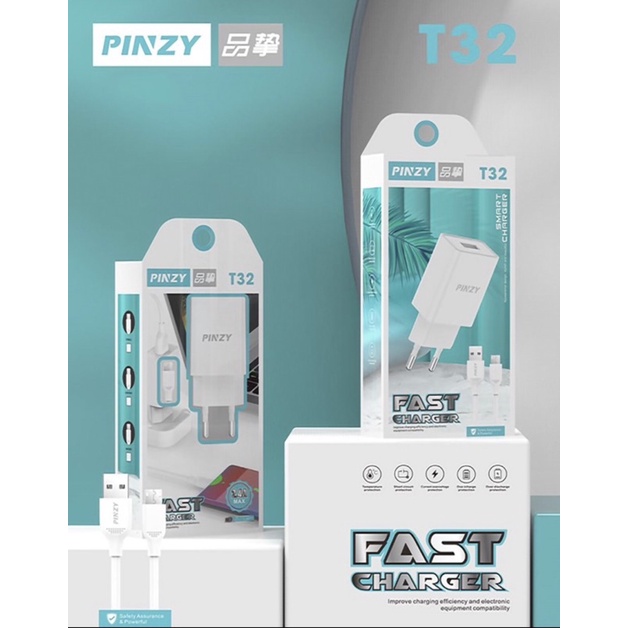 Charger PINZY Original T32 Series Smart Charger Micro USB - Charger PINZY T32