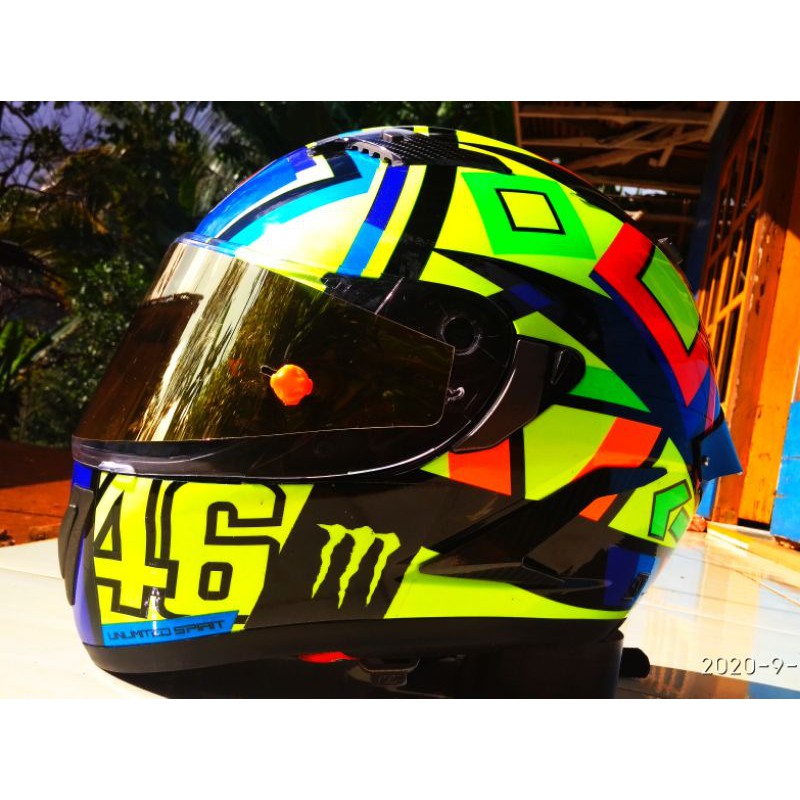 helm agv replika soleluna paket ganteng