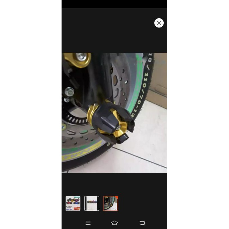 JALU AS RODA depan CNC model buah naga 1 pasang isi 2 pcs