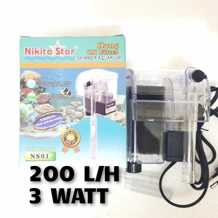 NIKITA STAR NS 01 - Hang On Filter Gantung Aquarium Aquascape NS01