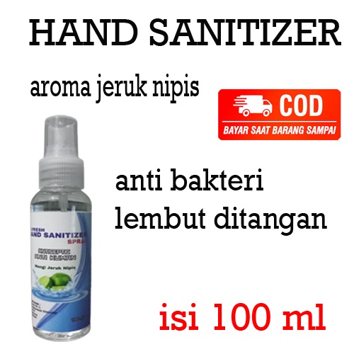 HAND SANITIZER CAIR KEMASAN SPRAY ISI 100 ML