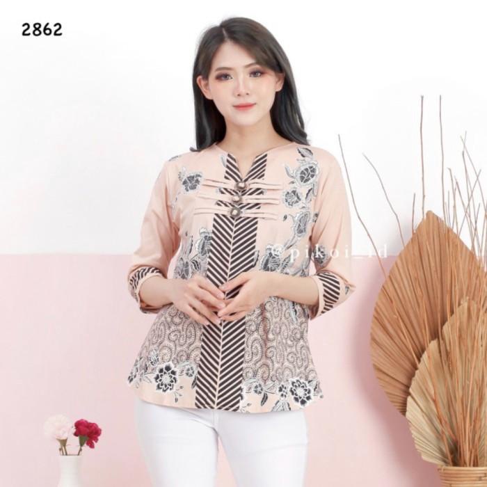 Batik Modern Murah / Baju Batik Wanita / Batik Lengan Panjang / Kantor
