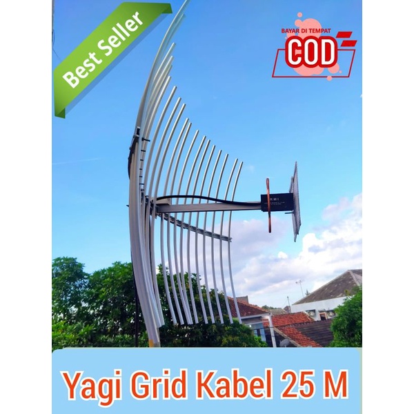 Antena Yagi Grid Hp,Modem,Router,Mifi Kabel 25 M