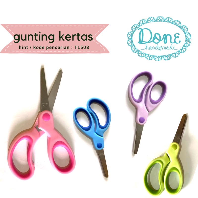 Done handymade tools gunting kertas gunting stainless TL508