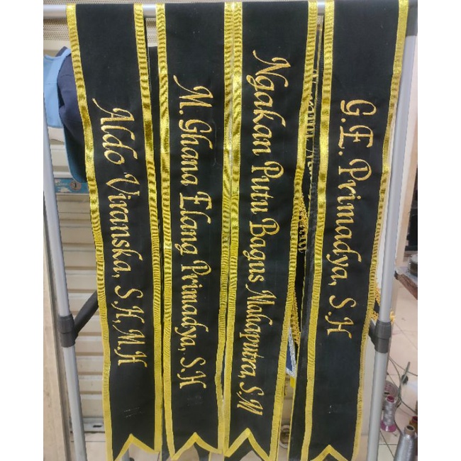 Selempang Wisuda Bludru panjang 2 meter ukuran jumbo