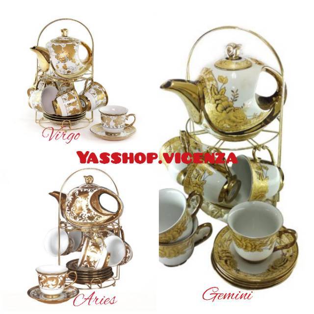 100% ORIGINAL Vicenza Teko / Gelas / Cangkir / Tea Set CR90N Virgo Vicenza
