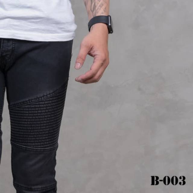 No denim biker jeans celana gaul touring motor murah baru