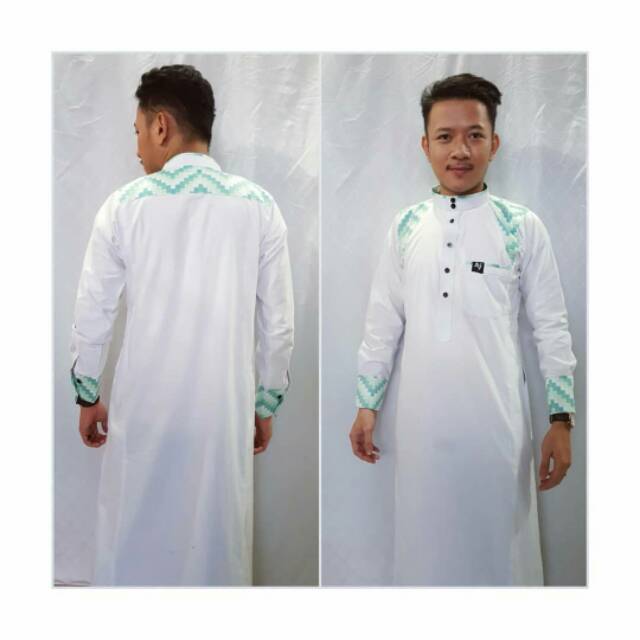 Gamis Aljar Exclusive / Gamis Modern / Gamis Aj / Gamis Putih / Busana Muslim
