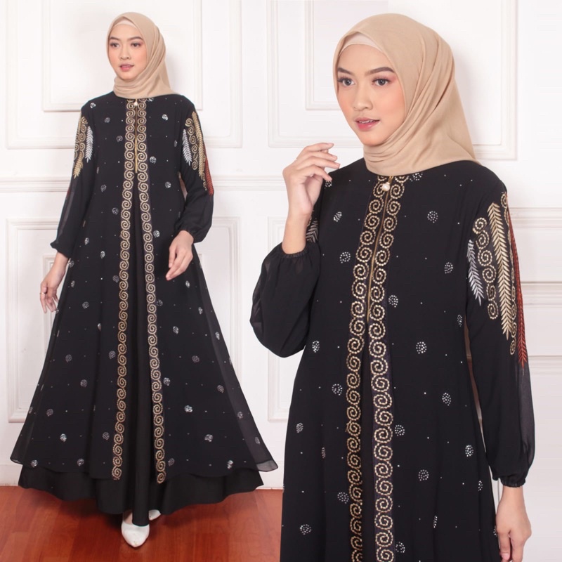 abaya Turki abaya hitam abaya bordir abaya modern gamis hitam abaya Turki modern abaya arabian grosi