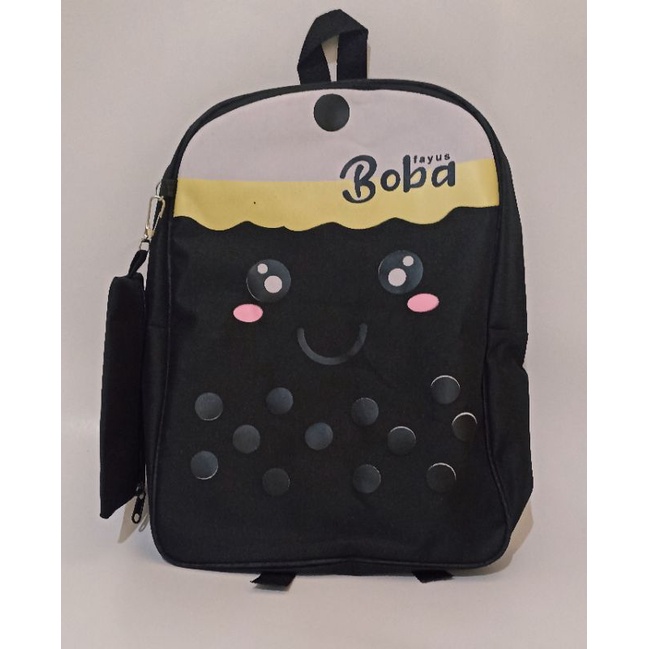 Tas Ransel Sekolah Anak Perempuan TK SD Karakter Boba Bubble Drink Murah/TAS ANAK SEKOLAH PEREMPUAN/TAS ANAK SEKOLAH TK