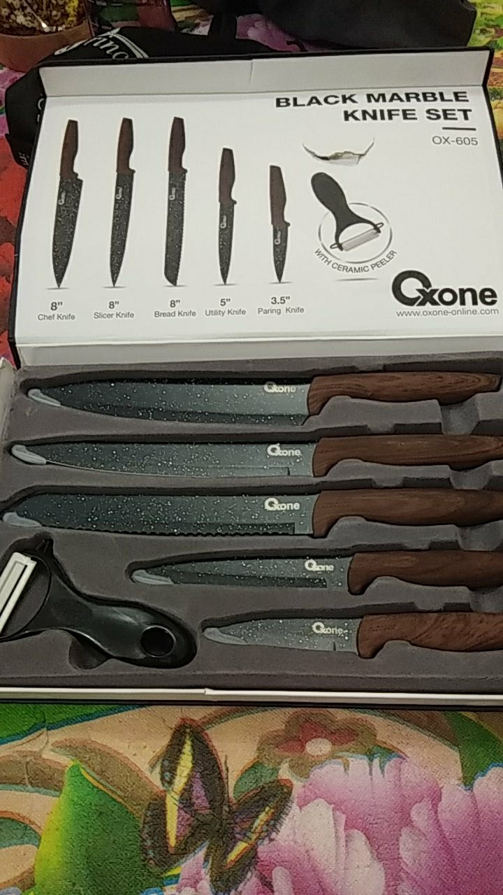 Pisau Set Oxone Ox 605 Marble Knife Set