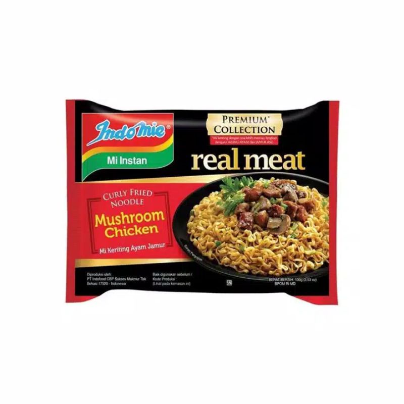 

Real Meat Mi Instant Indomie Goreng Ayam Jamur 100 gram