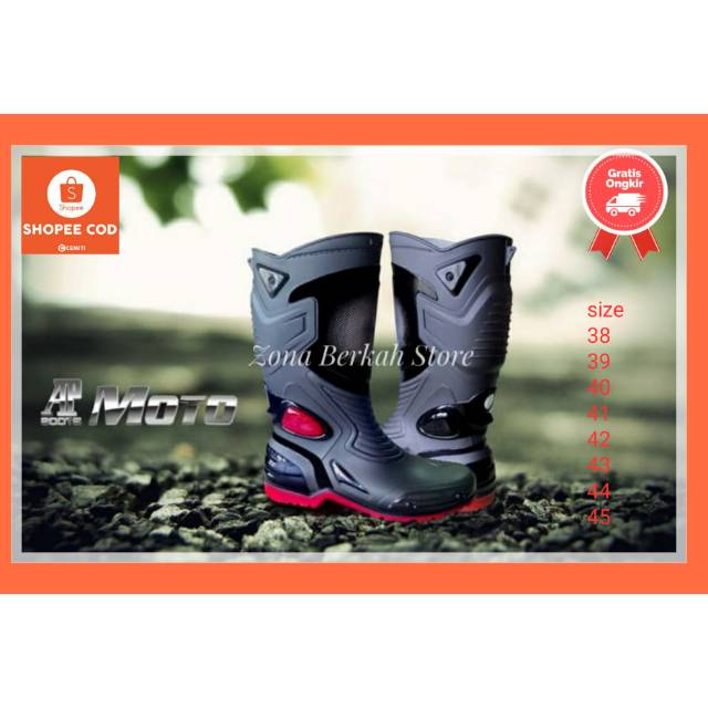 sepatu boot safety sepatu boots pria sepatu boots kebun outdoors sepatu anti hujan motor cross trail