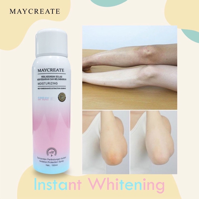 MAYCREATE MOISTURIZING ORIGINAL SPRAY / HANDBODY SPRAY PEMUTIH BADAN