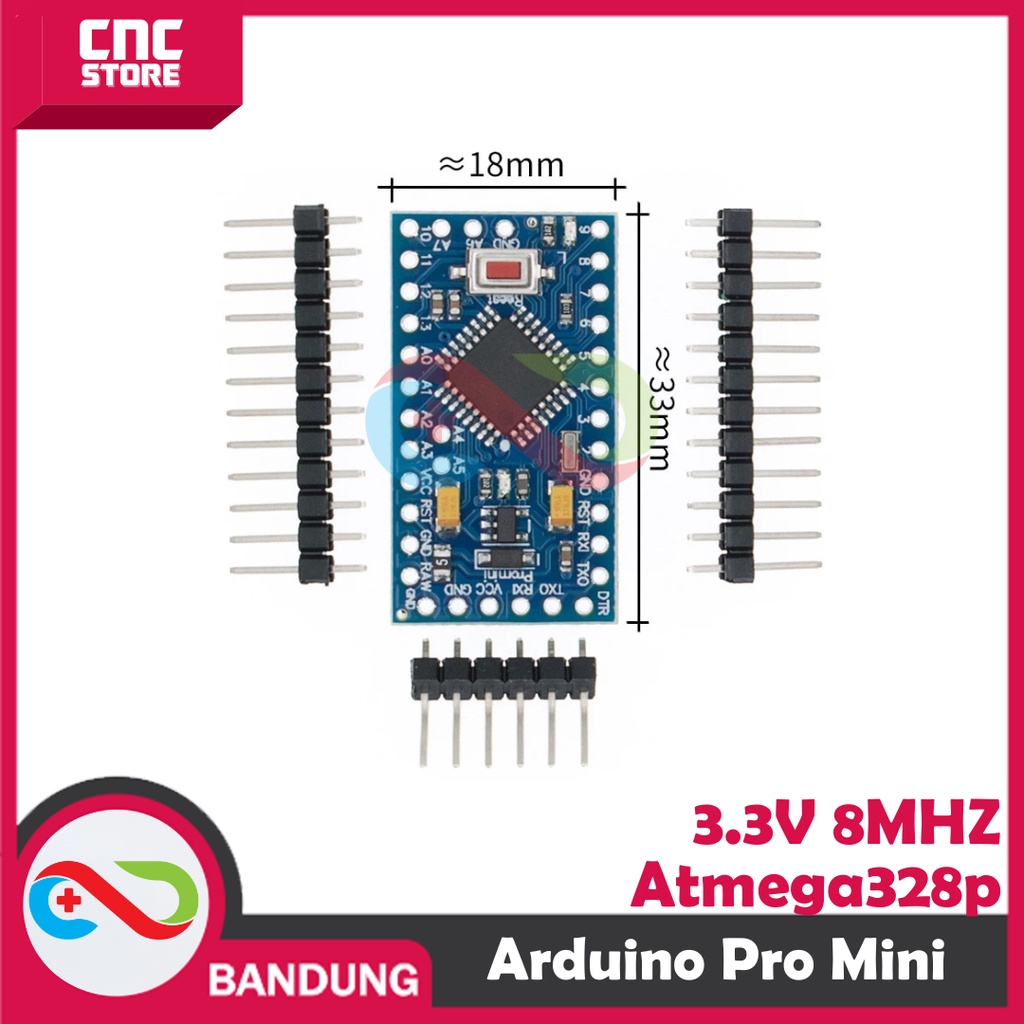 ARDUINO PRO MINI 3.3V 8MHZ  ATMEGA328 PROMINI V3 ATMEGA328P