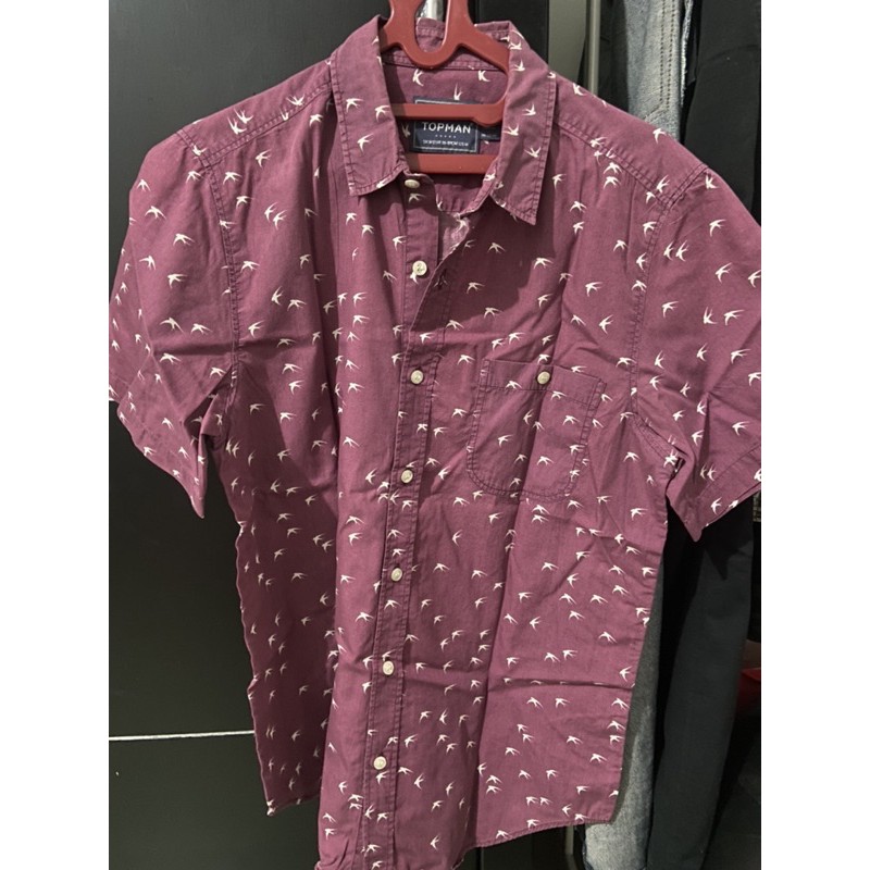 Kemeja Vintage TOPMAN Original Size M Classic Fit