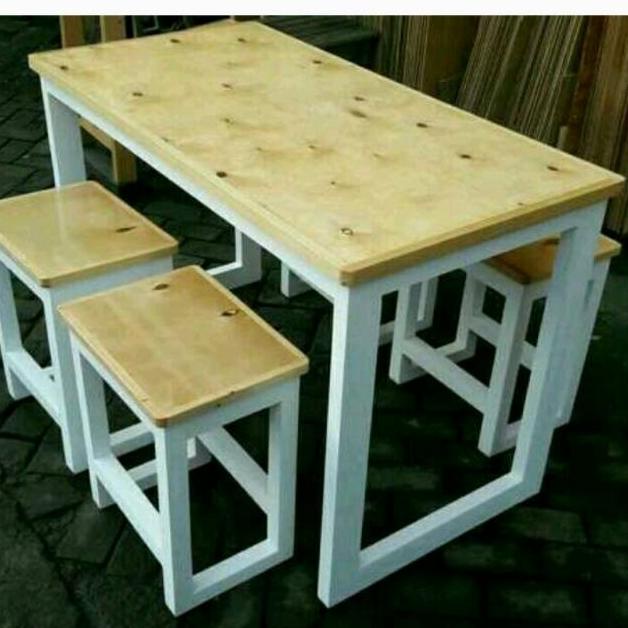 (Ss) - Meja Makan 1 Set Tokokeluarga133