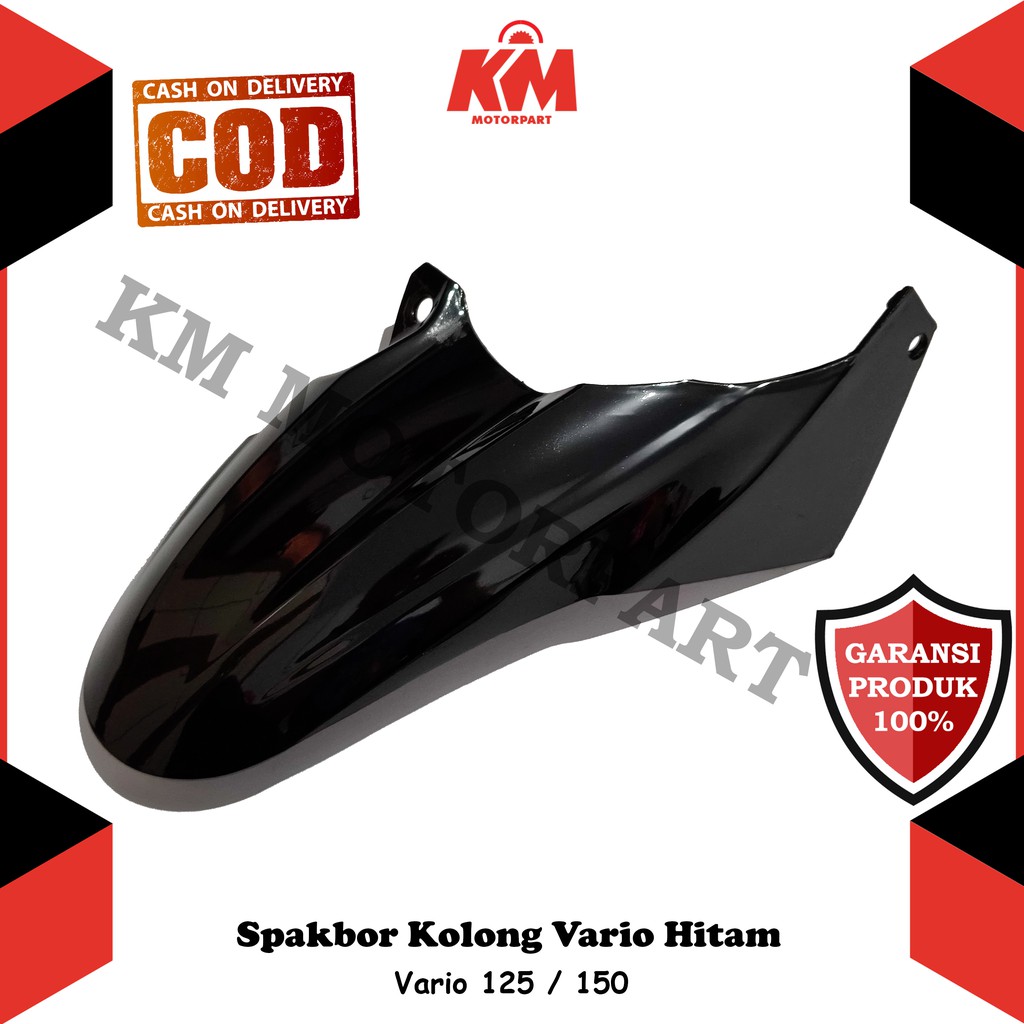 Spakbor Kolong Belakang Vario 125 Vario 150 Fi Hugger Shark Hitam Merah Putih New