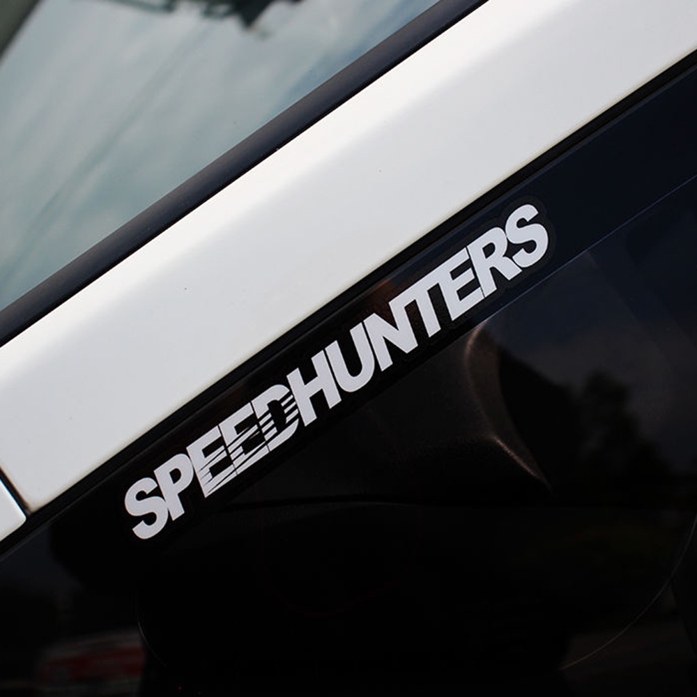 SPEED HUNTERS/スピードハンターズ jalan Balap Kaca depan melayang Stiker Mobil JDM Modifikasi Stiker Gaya Jepang Stiker