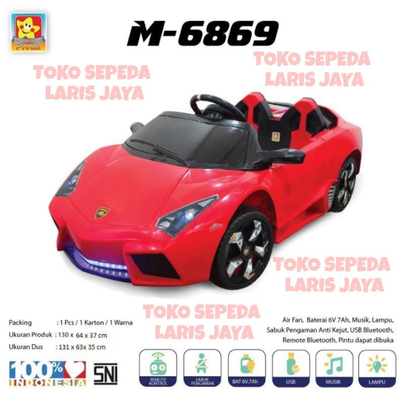 MOBIL AKI ANAK LAMBORGINI PMB M-6869 , MOBILAN AKI ANAK LAMBORGINI PMB M6869 , MOBIL AKI LAMBORGINI TERBARU 2022-4