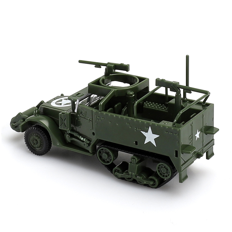 Mainan Rakit Model 4D 1 / 72 M3A1 Semitracked Armored Diy