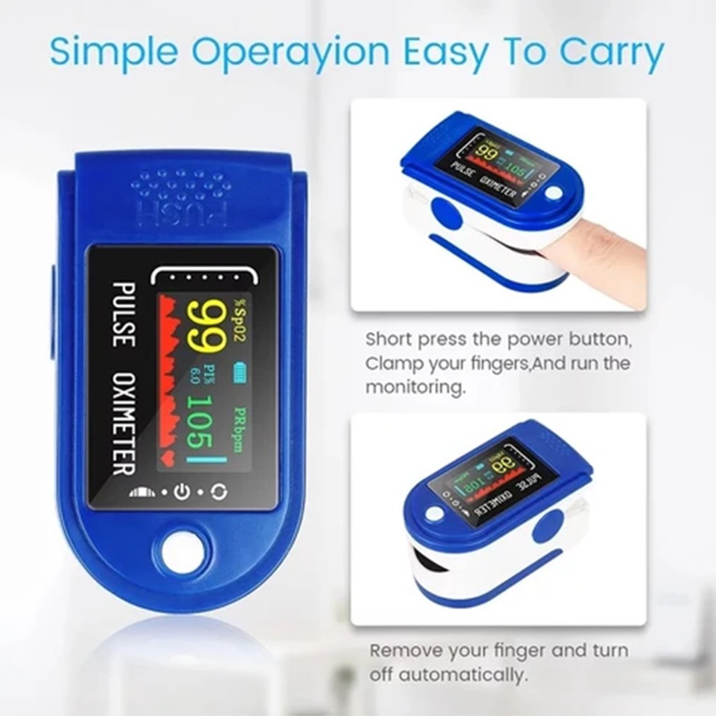 Pulse Oximeter Oxymeter LK88 OLED Fingertip SP02 Ukur Saturasi Oksigen