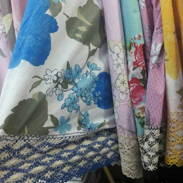 Mukena katun jepang renda