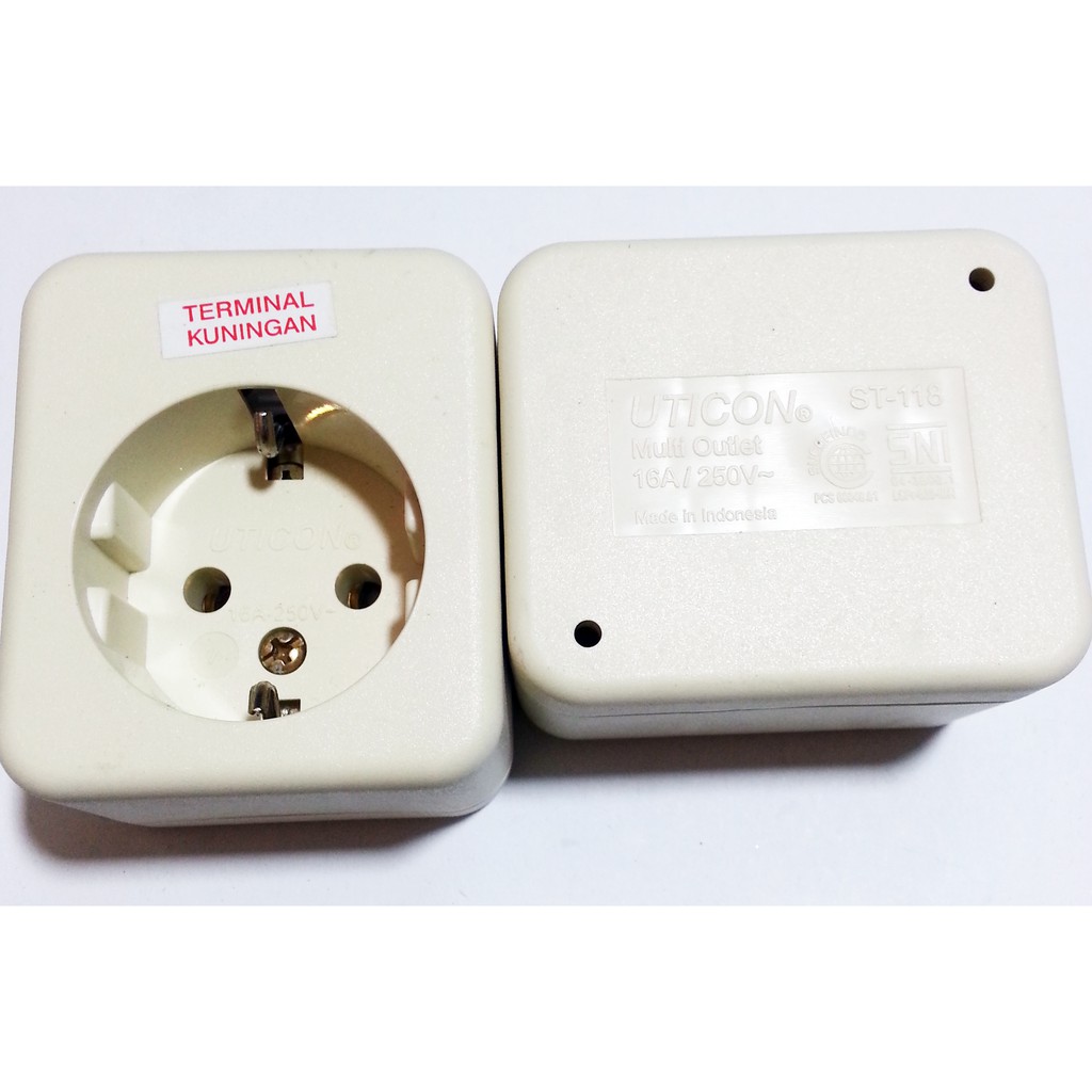 Stop Kontak Uticon 1 lubang, Terminal Listrik Uticon