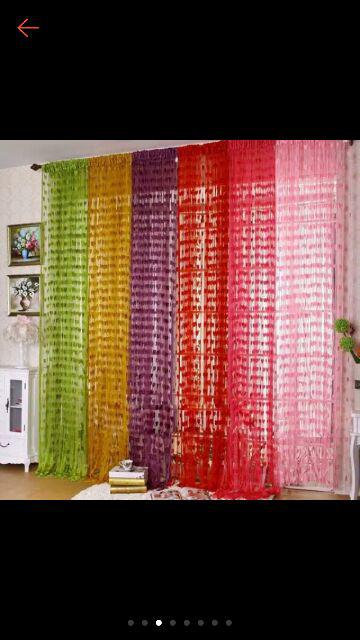 Tas Fashion Official - Tirai Love Jendela Benang Anti Nyamuk Tirai Pintu Dekorasi