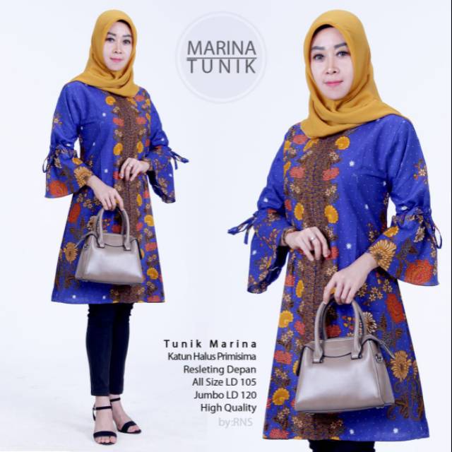 Atasan Muslim Tunik Jumbo Tunik Batik Terbaru Baju Tunik