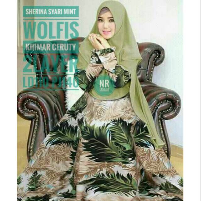 SET SYARI GAMIS SHERINA SYARI MINT