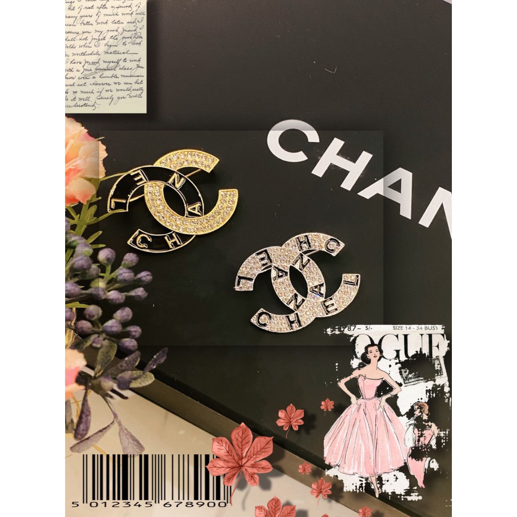 damai fashion - BROS nel / brooch bel mutiara import gold hardware Kualitas terbaik