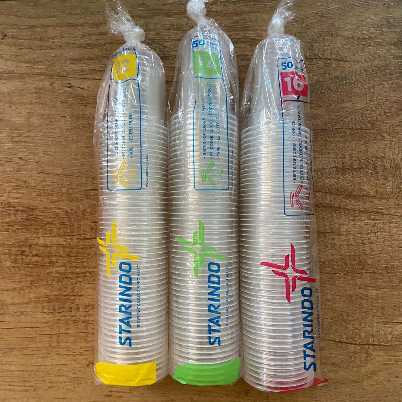 CUP GELAS PLASTIK MERK STARINDO