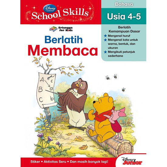 Buku Erlangga ANAK 2007430240 DISNEY SCHOOL SKILLS: BERLATIH MEMBACA