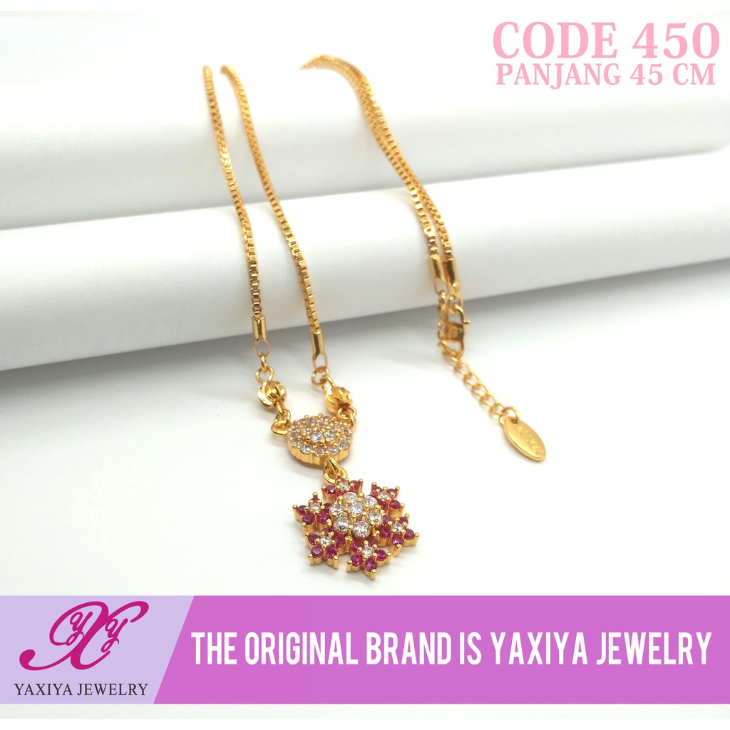 

Kalung Koye Permata Lapis Emas Perhiasan Imitasi Yaxiya Jewelry 450