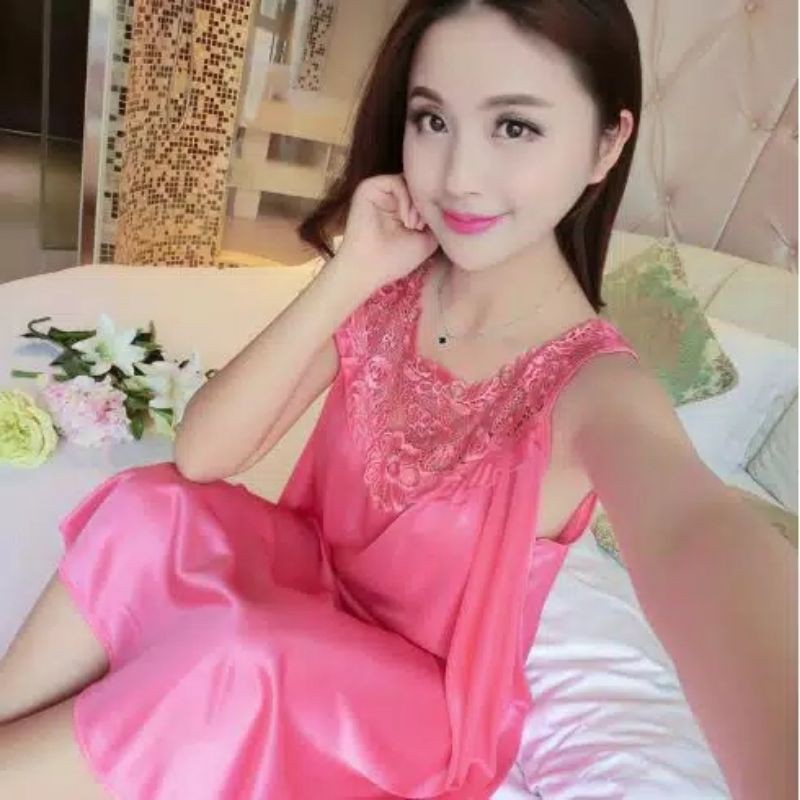 Baju Tidur Wanita Kain Satin