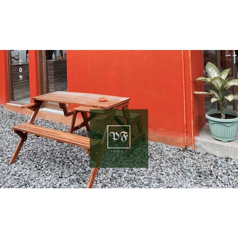 Meja Magic Multifungsi outdoor- Meja / Kursi Magic Taman - Kursi Lipat Finishing