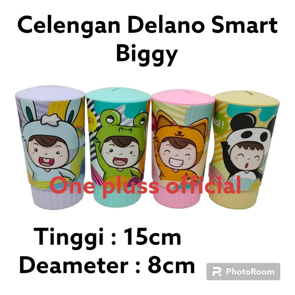 Celengan souvenir Delano biggy / celengan Anak Anak / Celengan Murah Karakter / Tempat Simpan Uang tinggi 15 cm