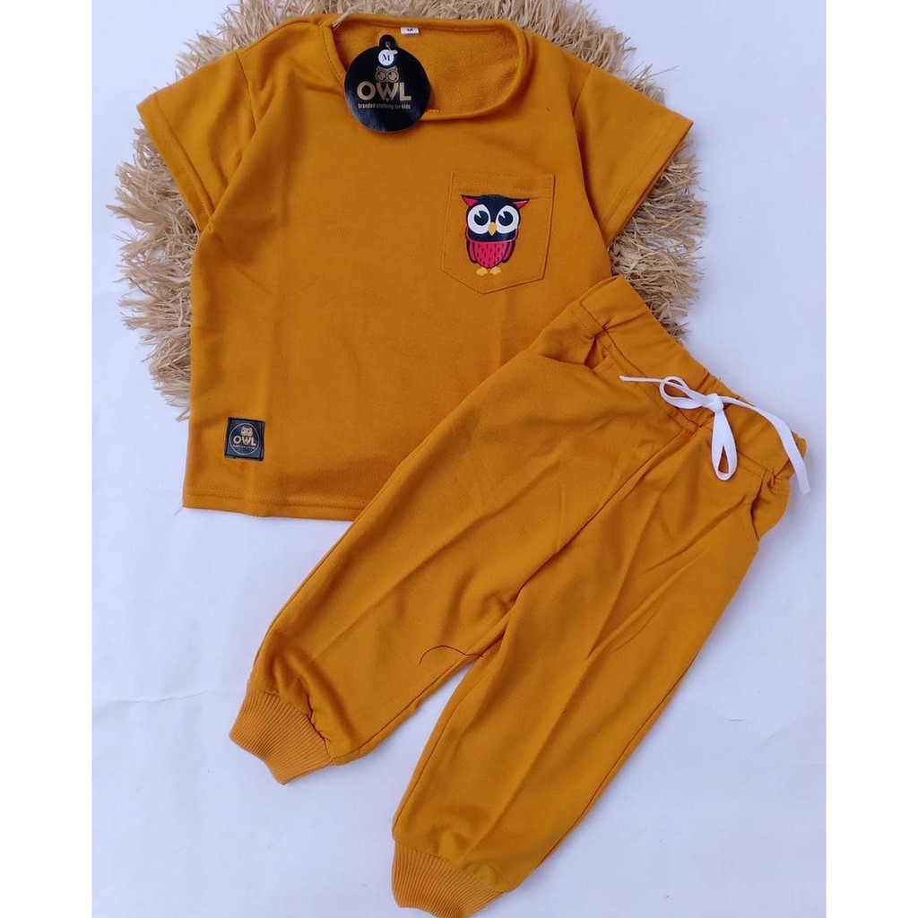 store_1453 [COD] SET KAOS ANAK OWL JOGGER/ SETELAN ANAK/ USIA 1-10 TAHUN/ SETELAN TERBARU 2021