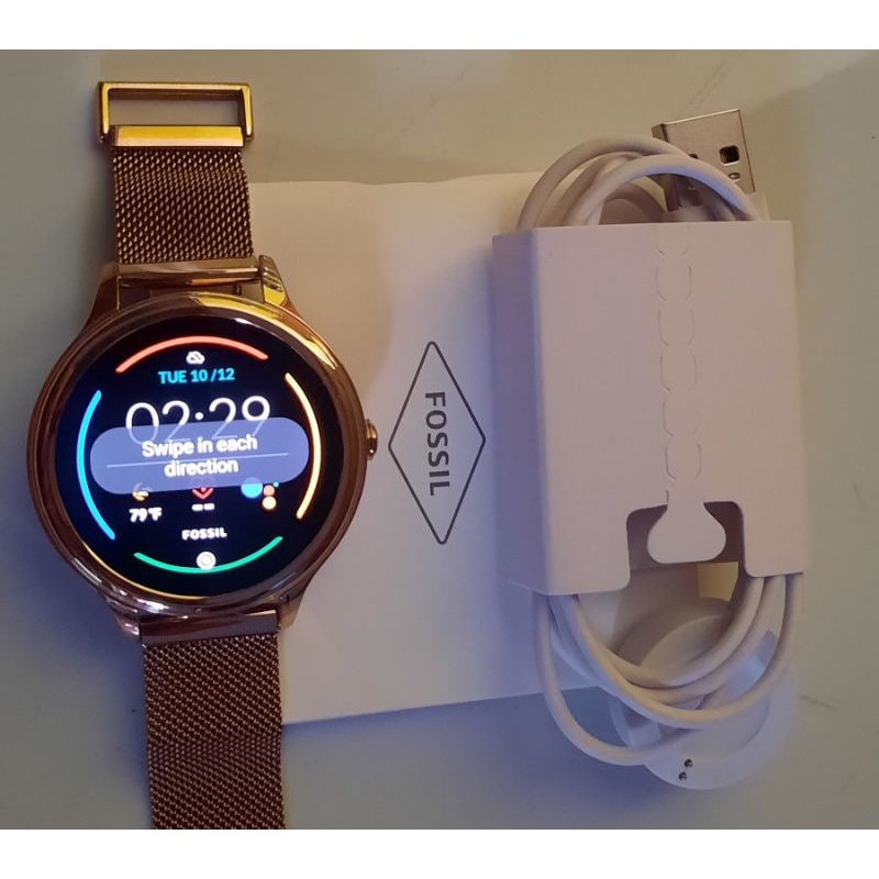 Fossil Smartwatch Gen 5E FTW6068 rose gold/Rosegold StainlessMesh (Preloved)