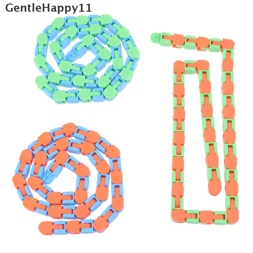 Gentlehappy Wacky Track Snap and Click Mainan Anak Autism Snake Puzzles Classic Sensory Toy